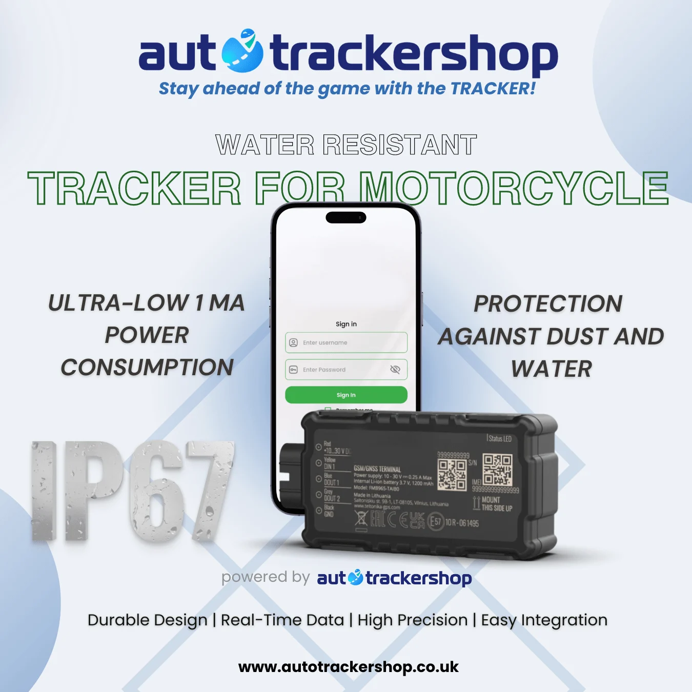 AutoTrack Motorcycle Tracker Autotrackershop