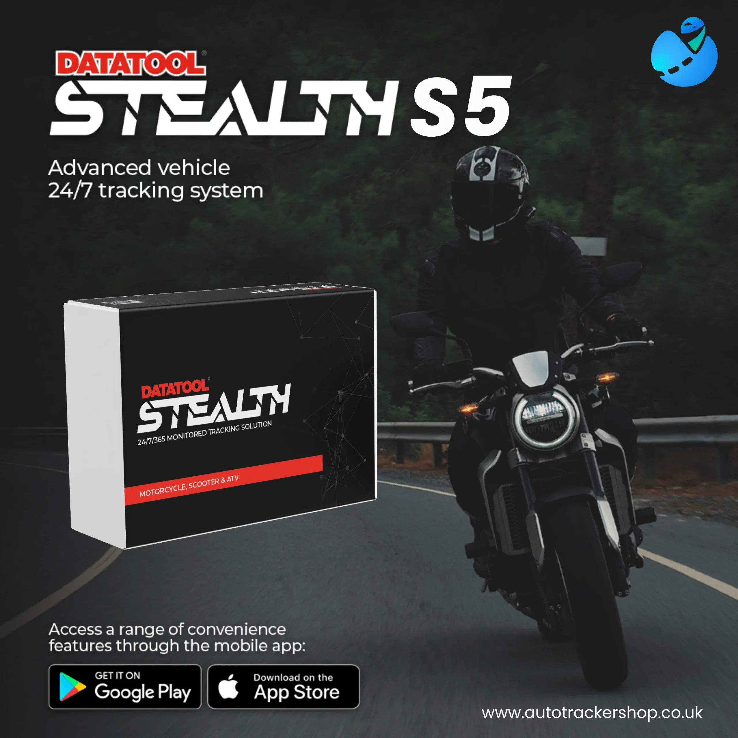 Datatool Stealth S5 Stolen Motorcycle Tracker